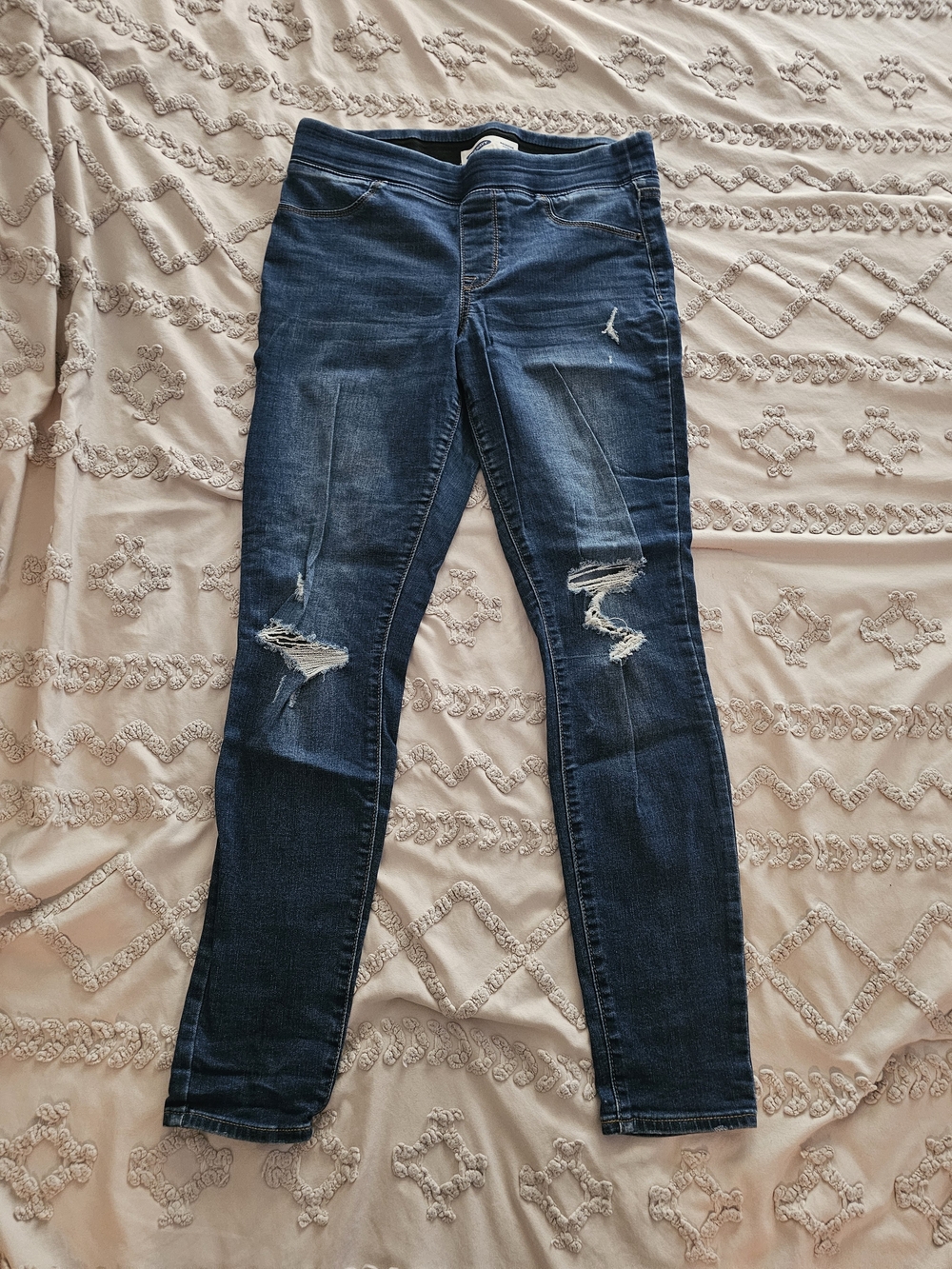 Old Navy Dark Wash Ripped Women's Skinny Jeans